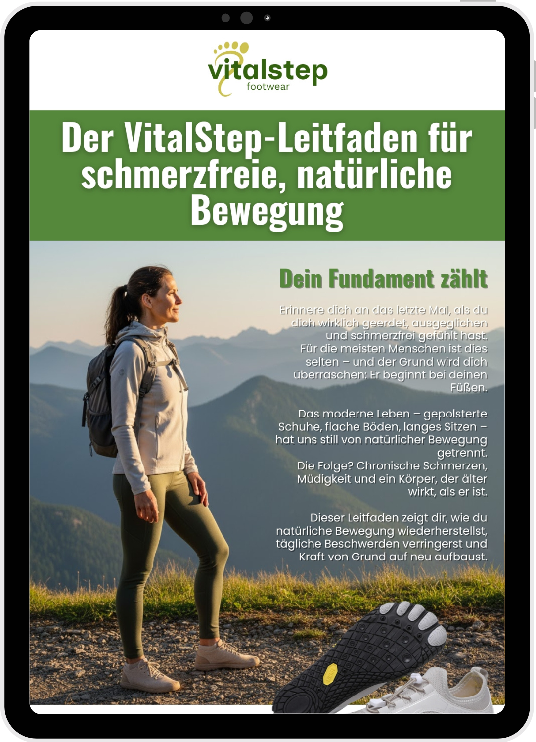 Der VitalStep-Leitfaden für schmerzfreie, natürliche Bewegung